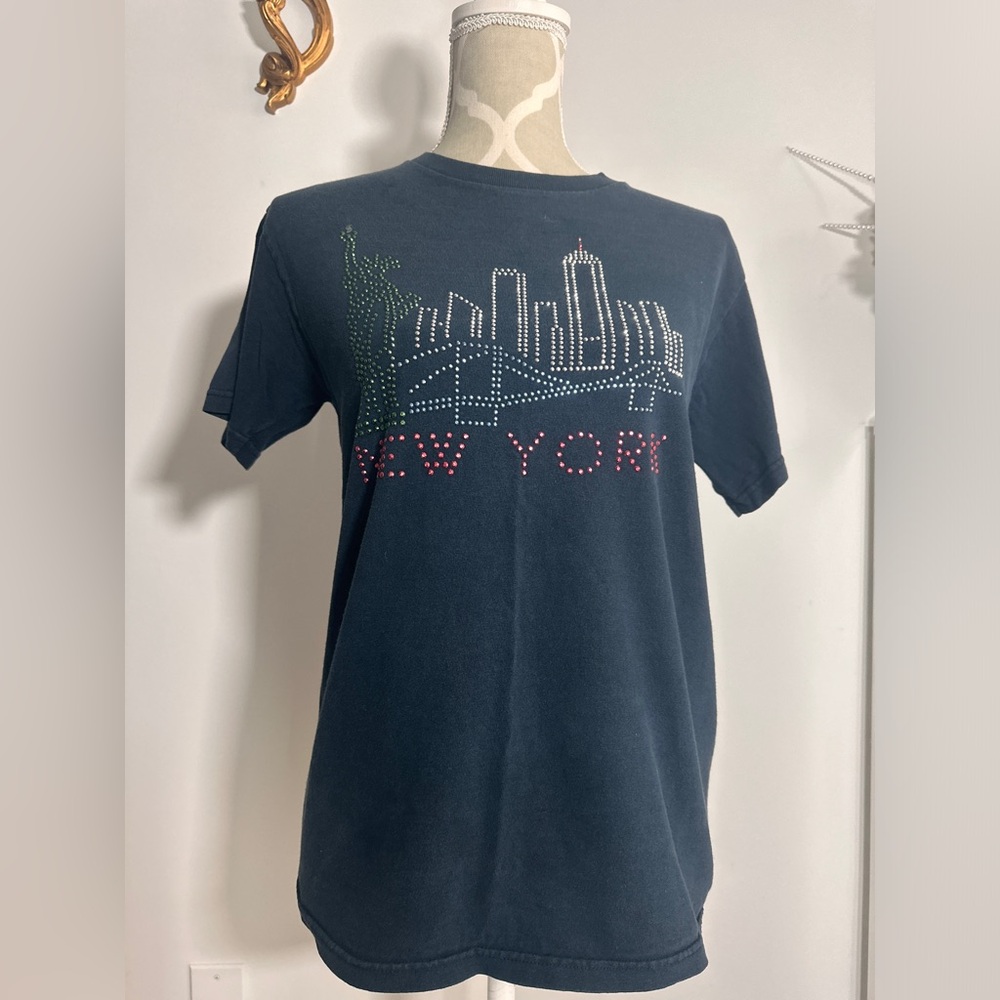 Vintage rhinestone nyc t shirt